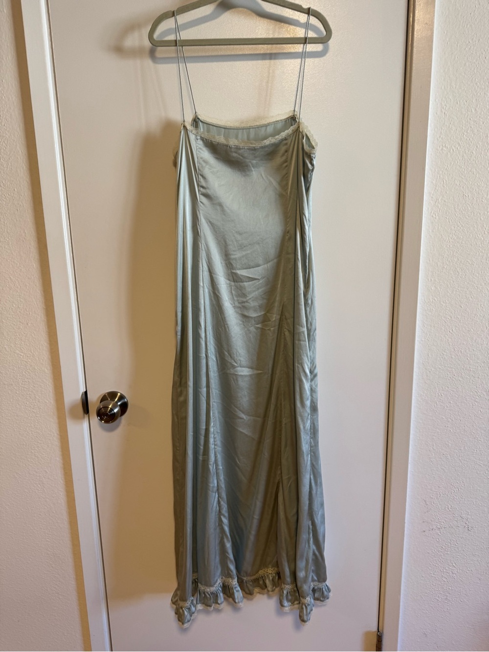 Doen Celano Silk Lace Dress in Light Blue Size Small - Picture 7 of 12